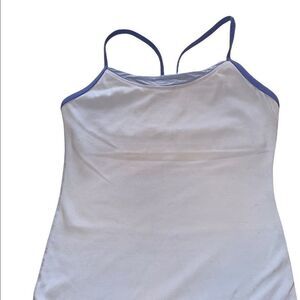 EUC Preloved Lululemon Y Back top in blue